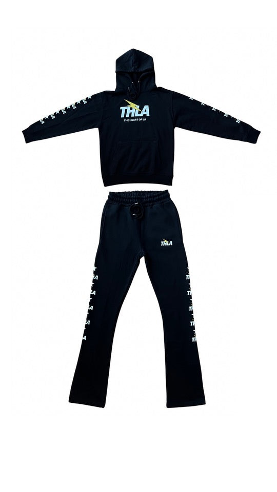 THLA THUNDERBOLT STACKED PANTS SWEATSUIT SET